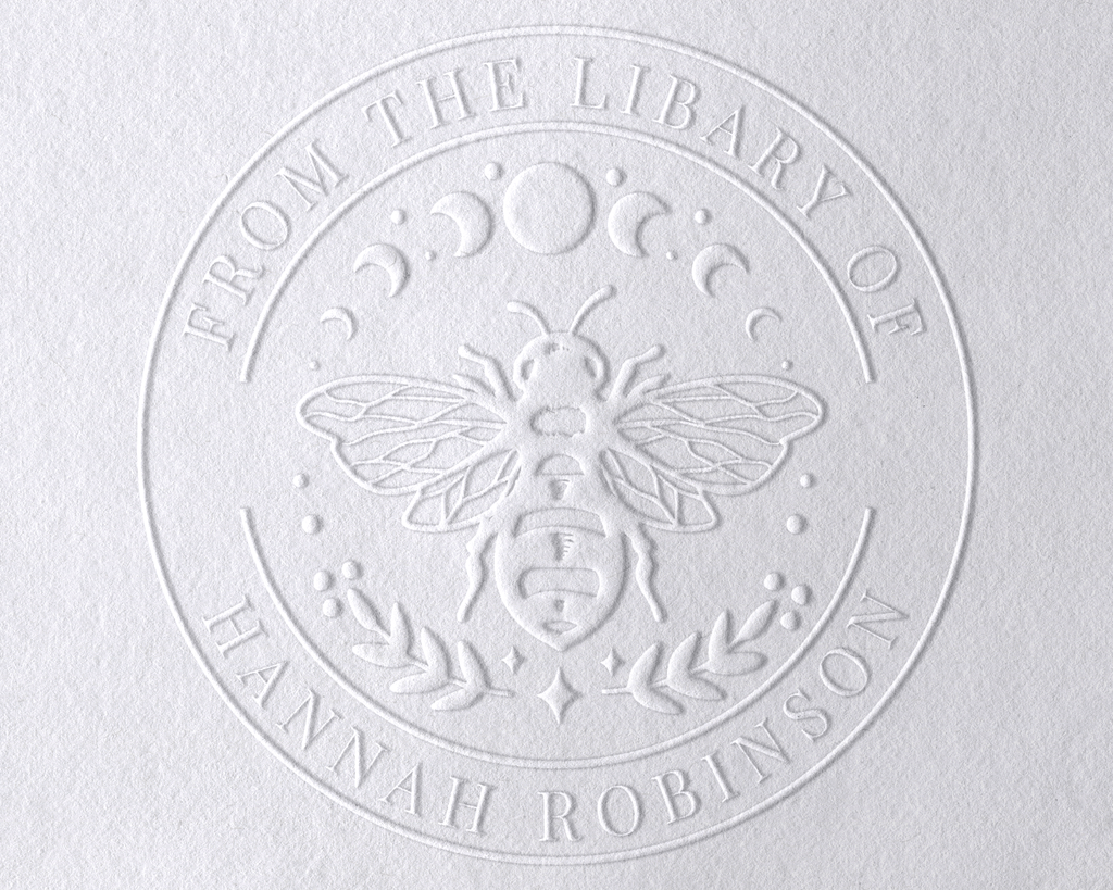 Personalized Book Embosser - Bee And Moon