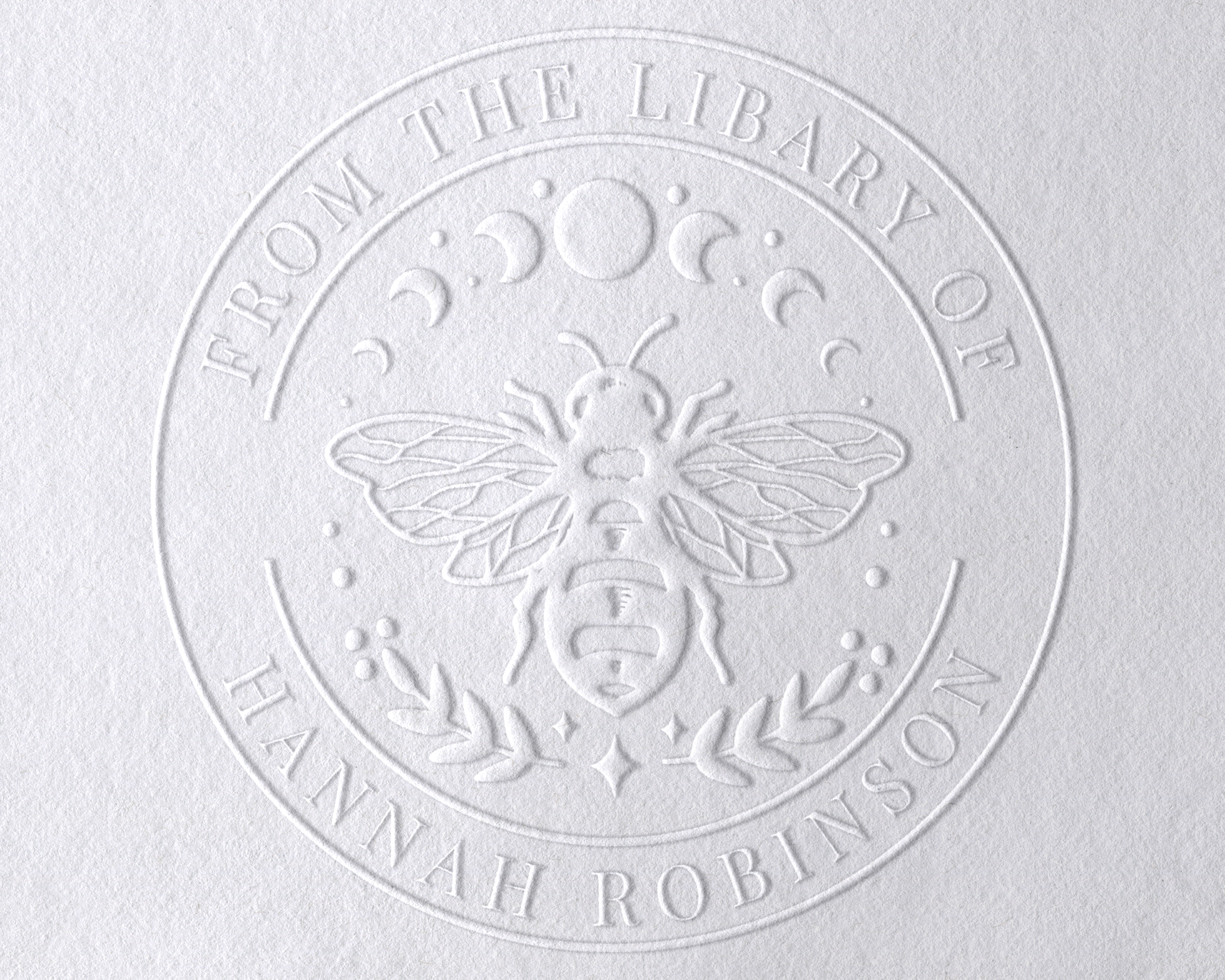 Personalized Book Embosser - Bee And Moon