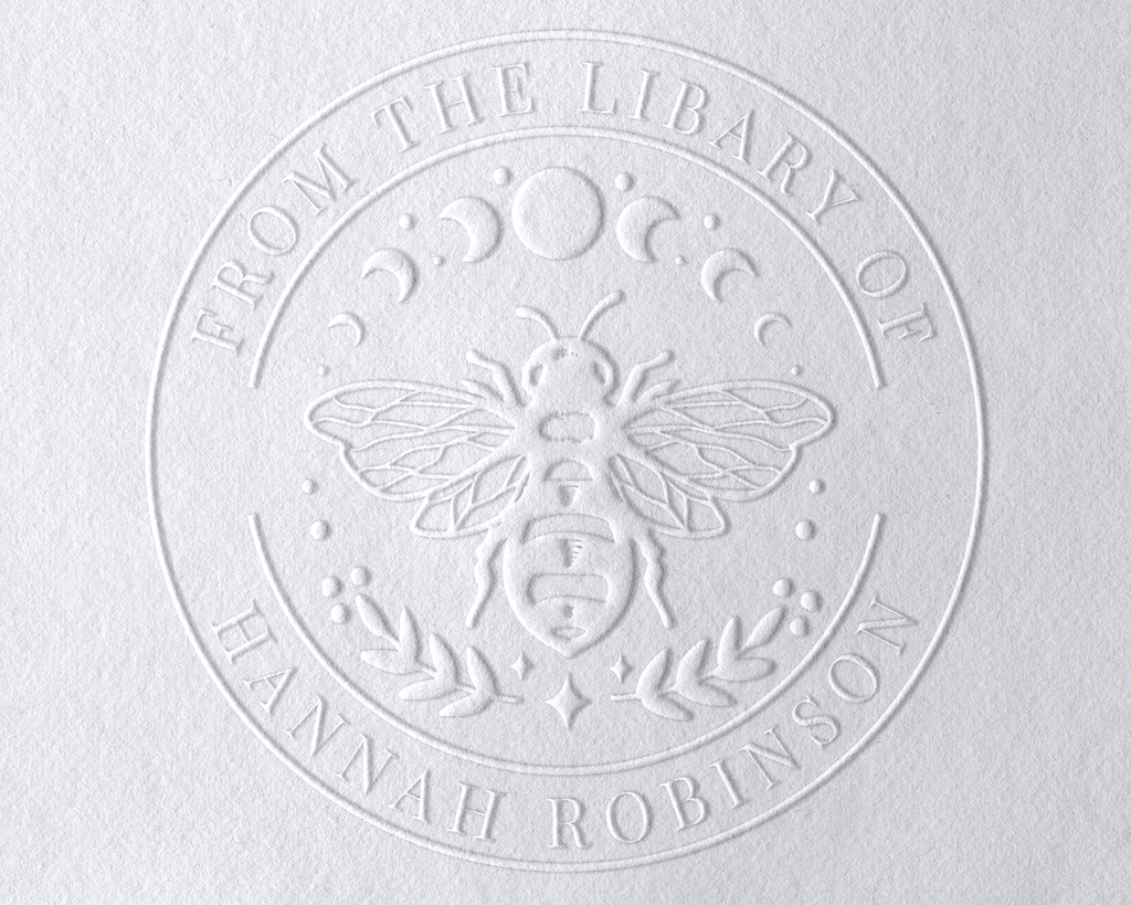 Personalized Book Embosser - Bee And Moon