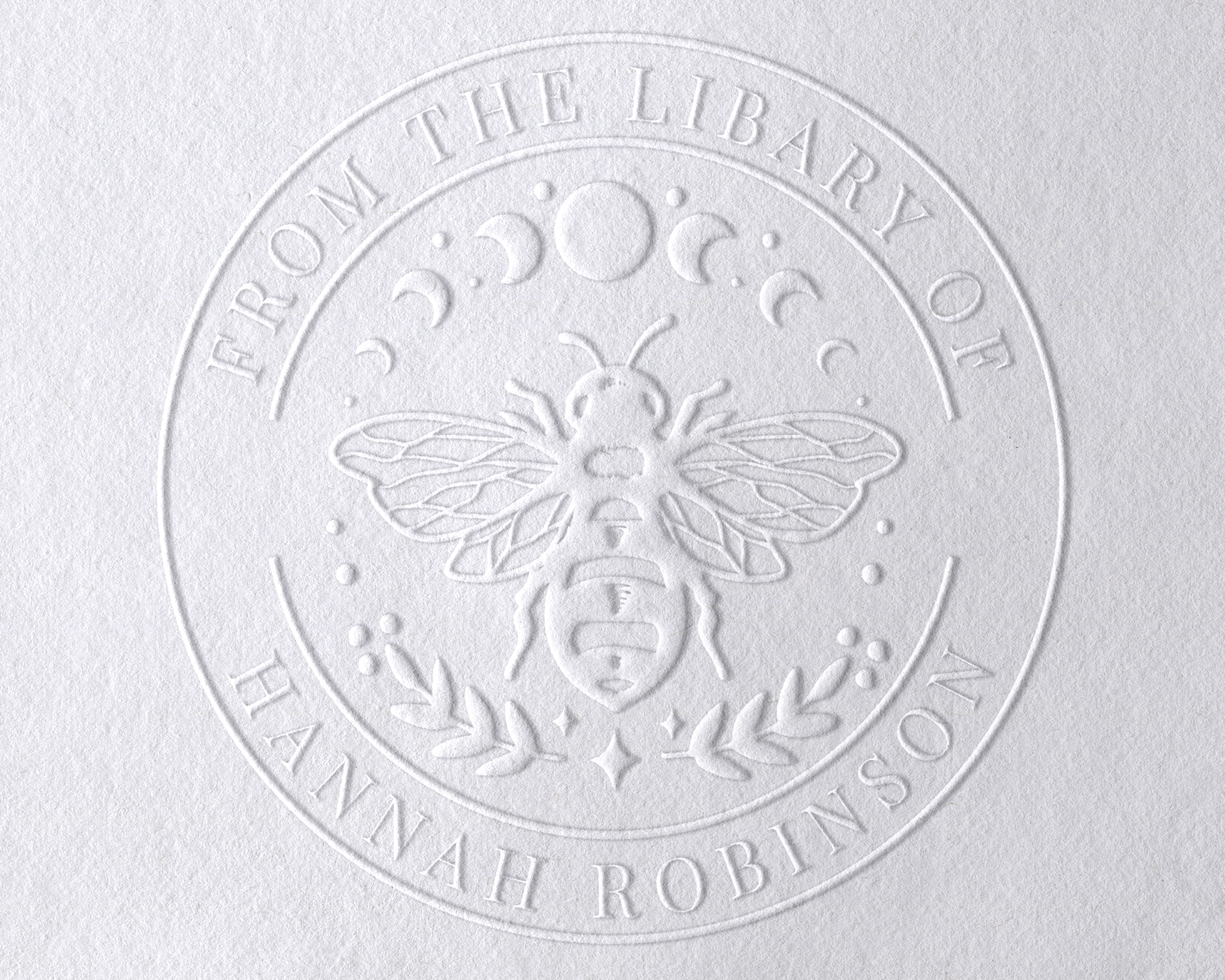 Personalized Book Embosser - Bee And Moon