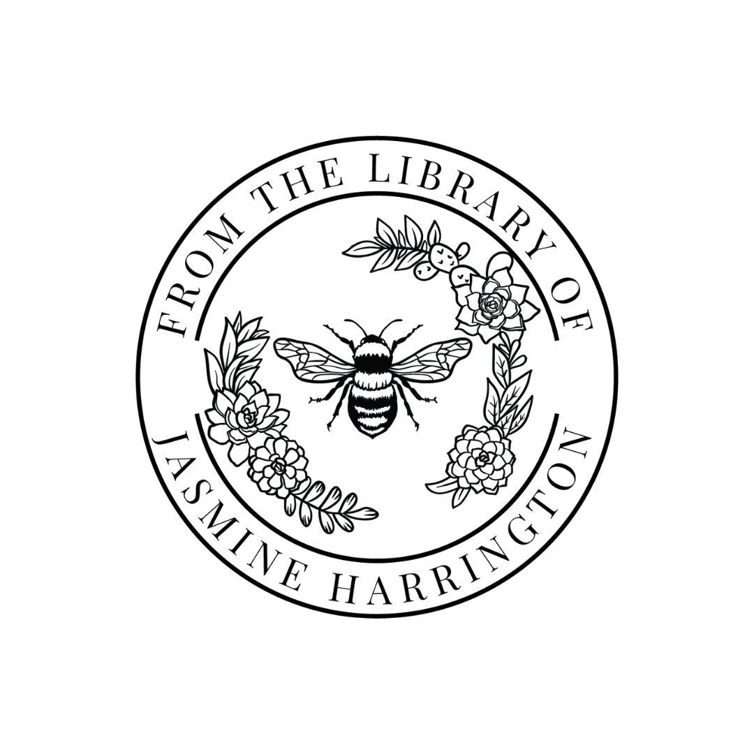 Bumblebee Library Book Stamp