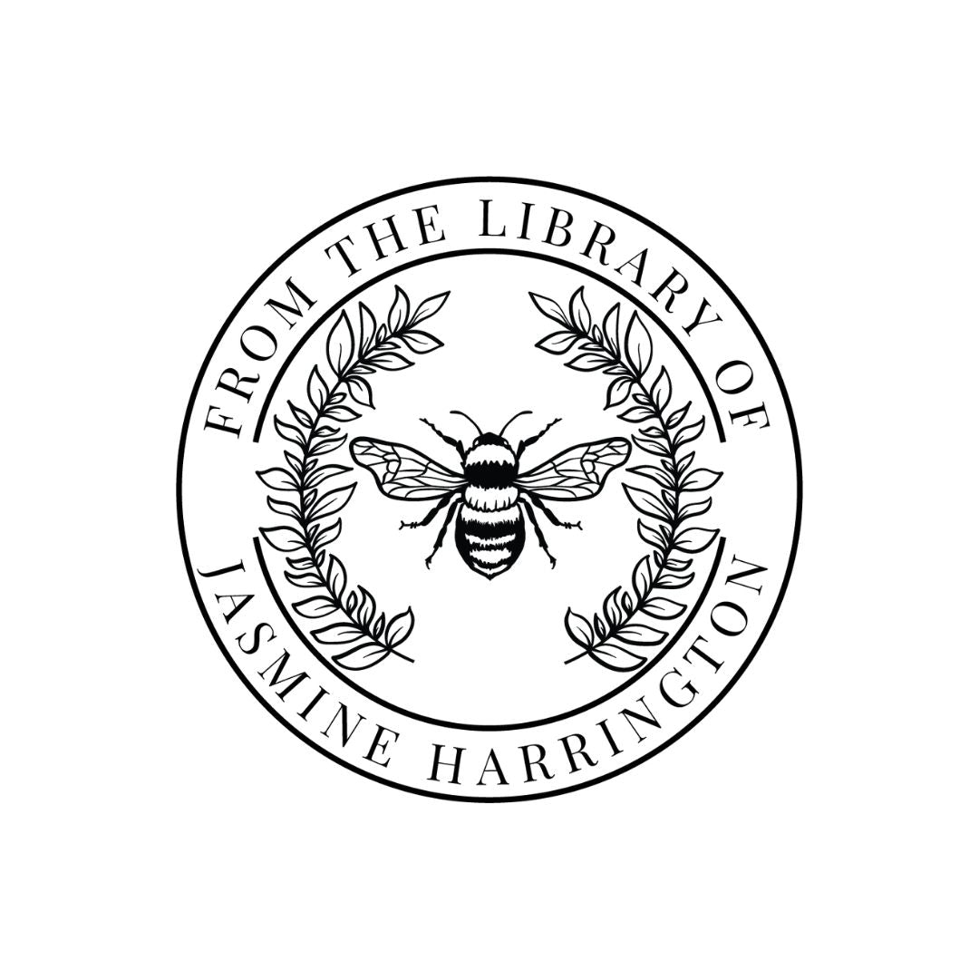 Bumblebee Relaxed Library Book Stamp