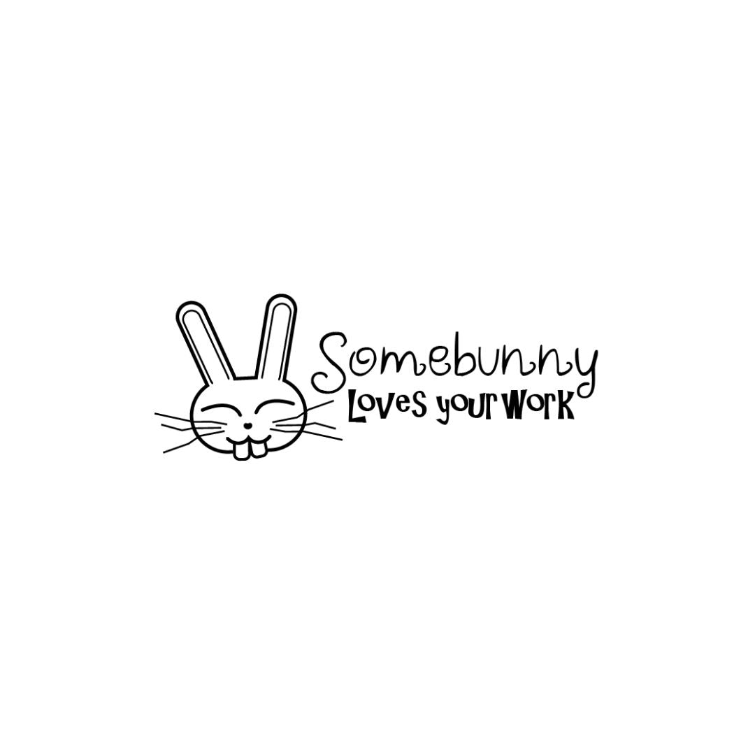 Bunny Rectangle Teacher Stamp