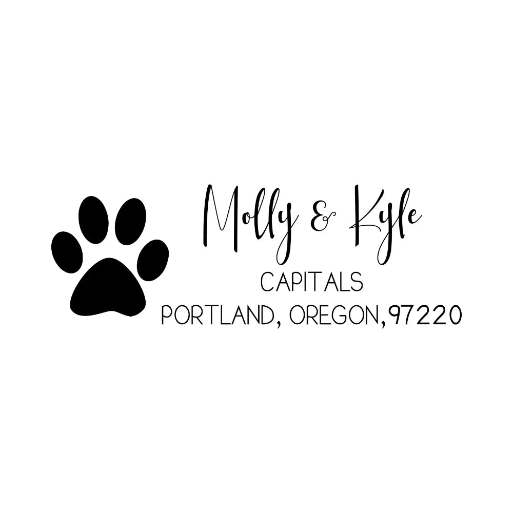 Self Inking Business Address Stamps