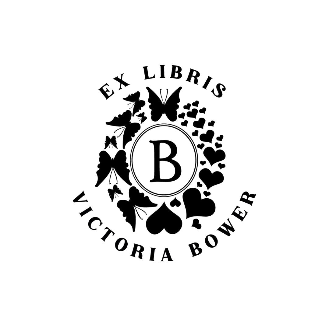 Butterfly Bower Library Book Stamp