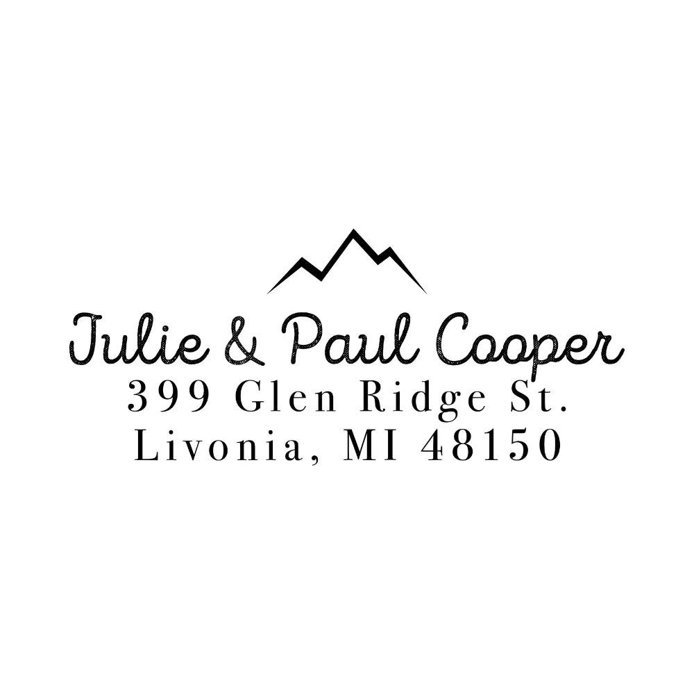 Wood Handle Return Address Stamps | Calligraphy