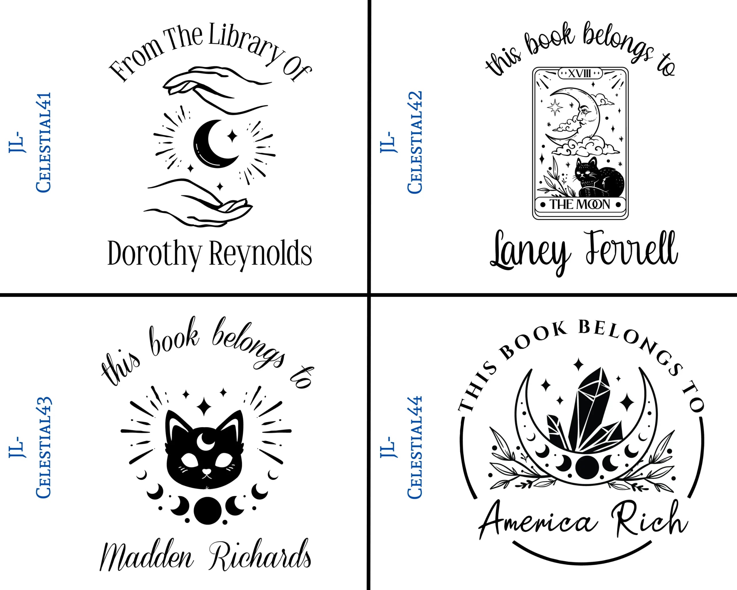 Celestial Style Book Stamps