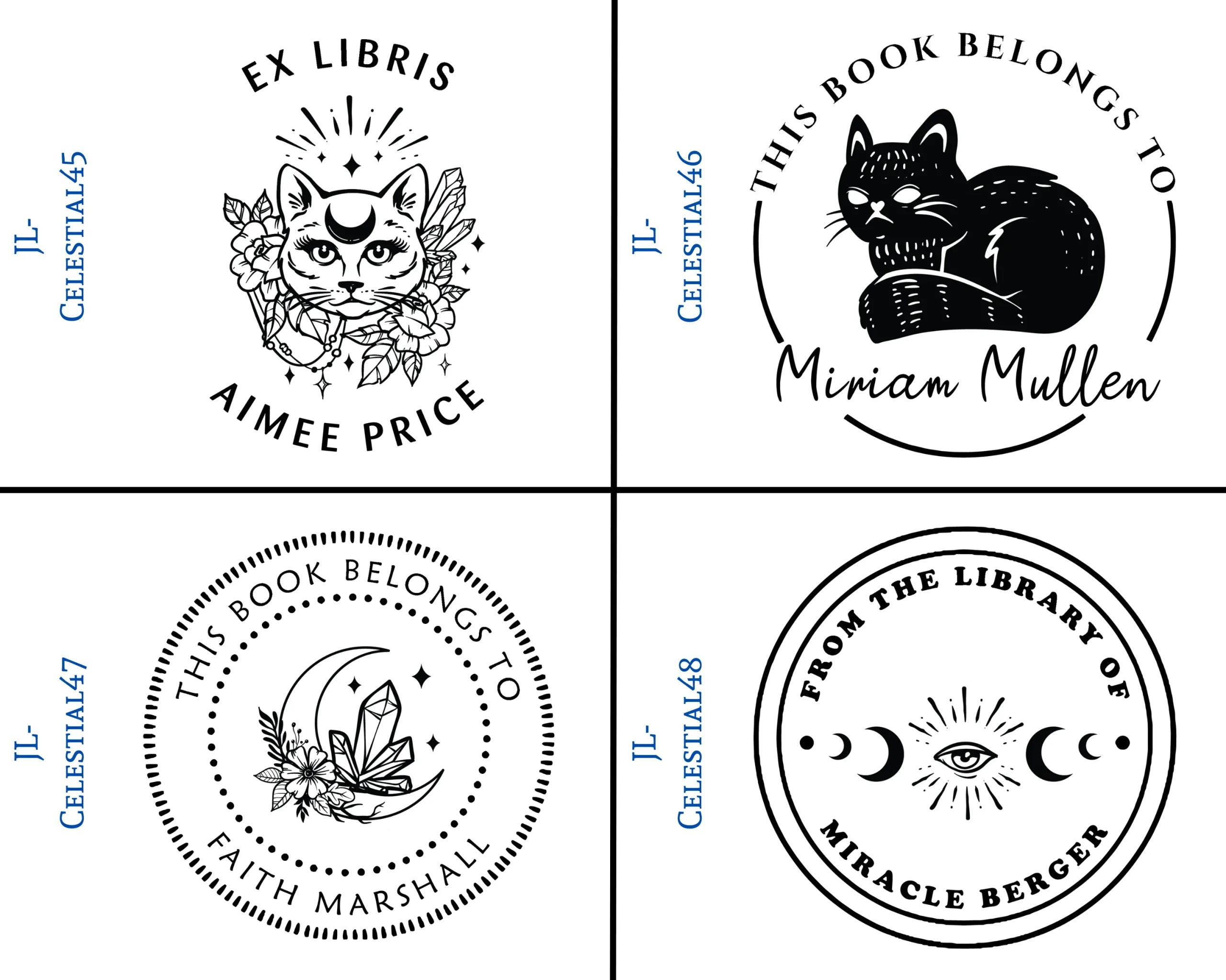 Celestial Style Book Stamps