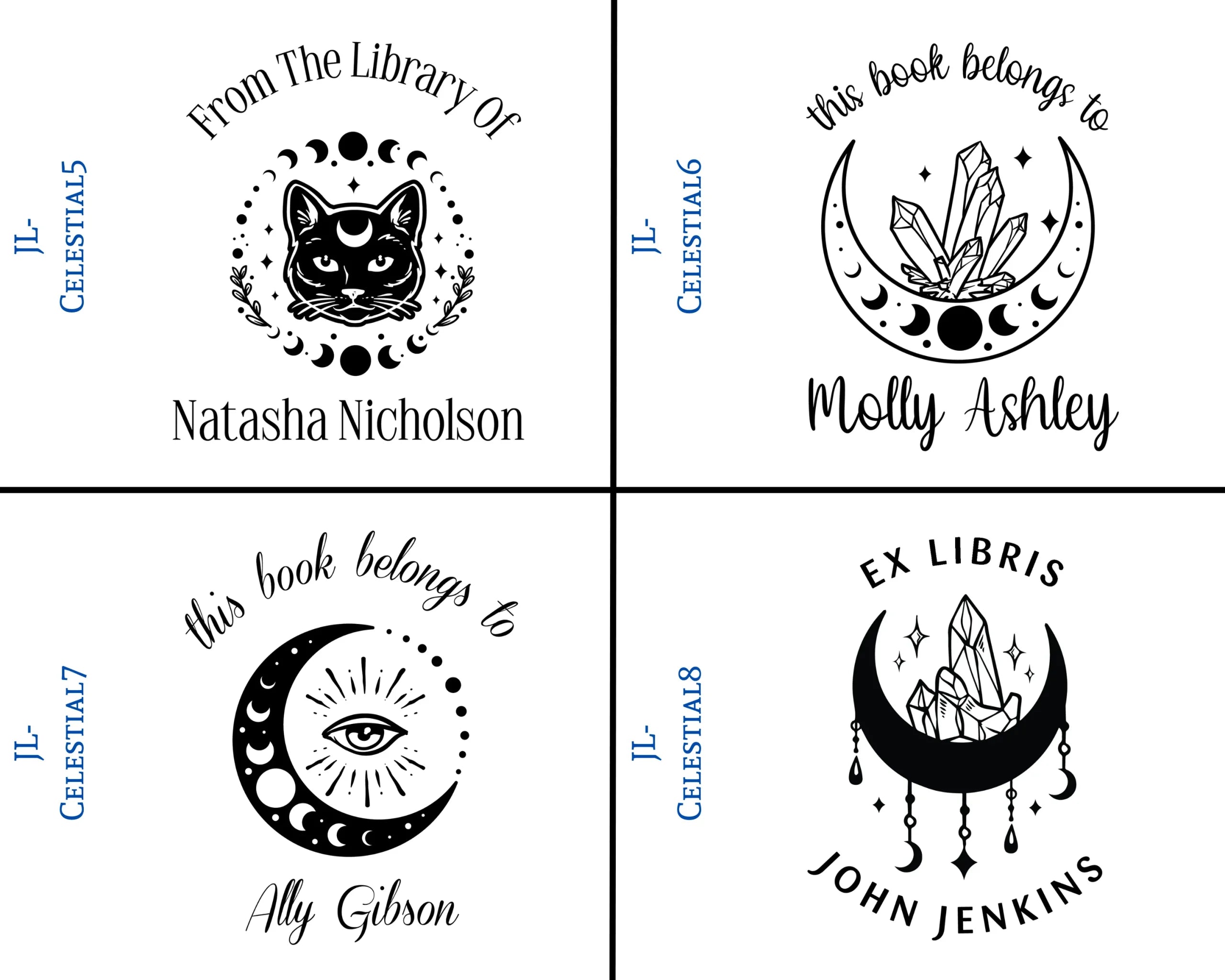 Celestial Style Book Stamps
