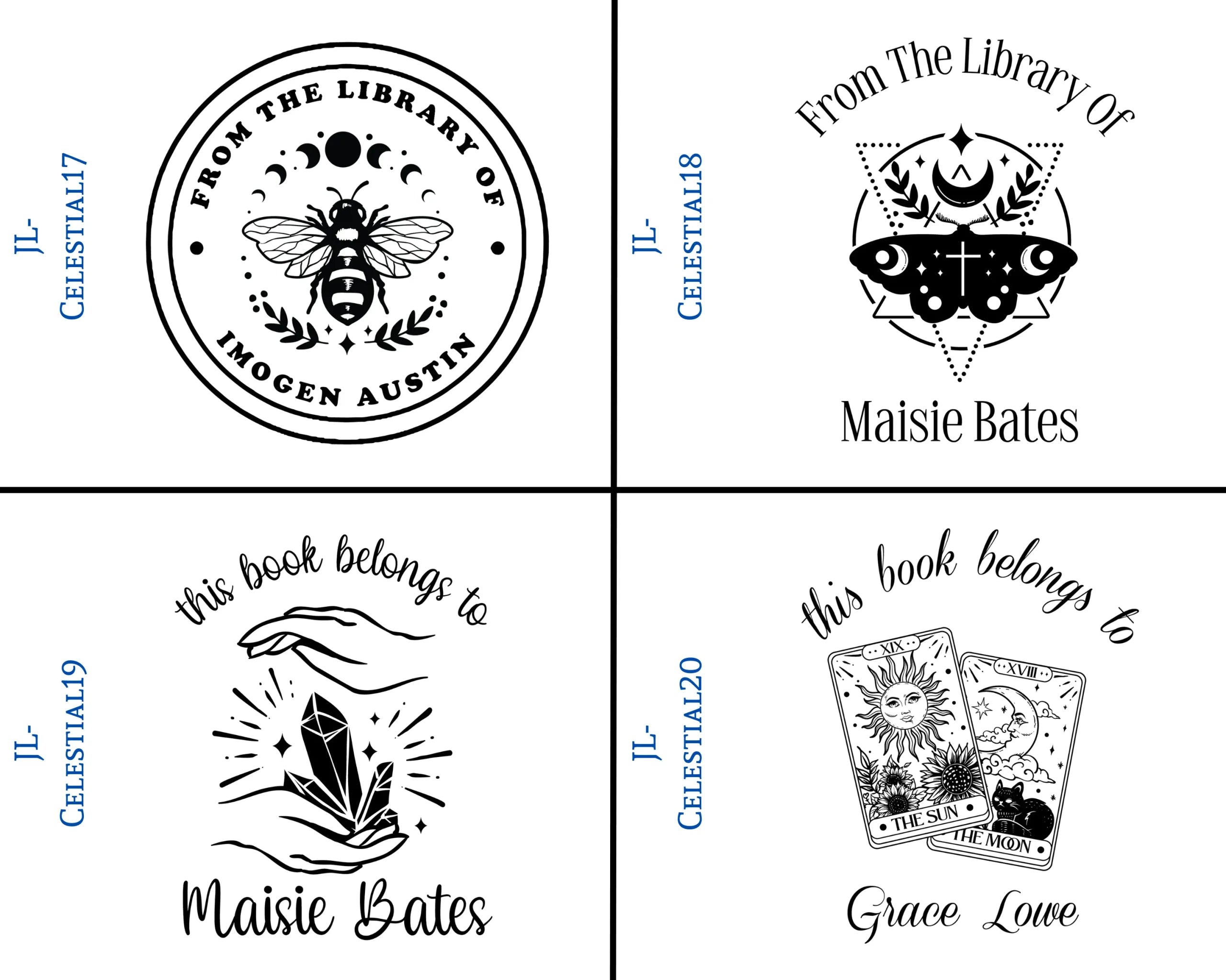 Celestial Style Book Stamps