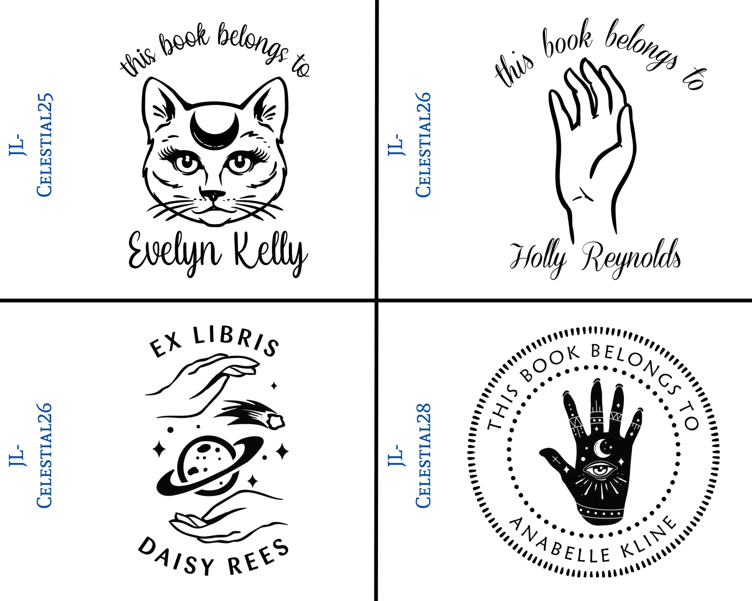 Celestial Style Book Stamps