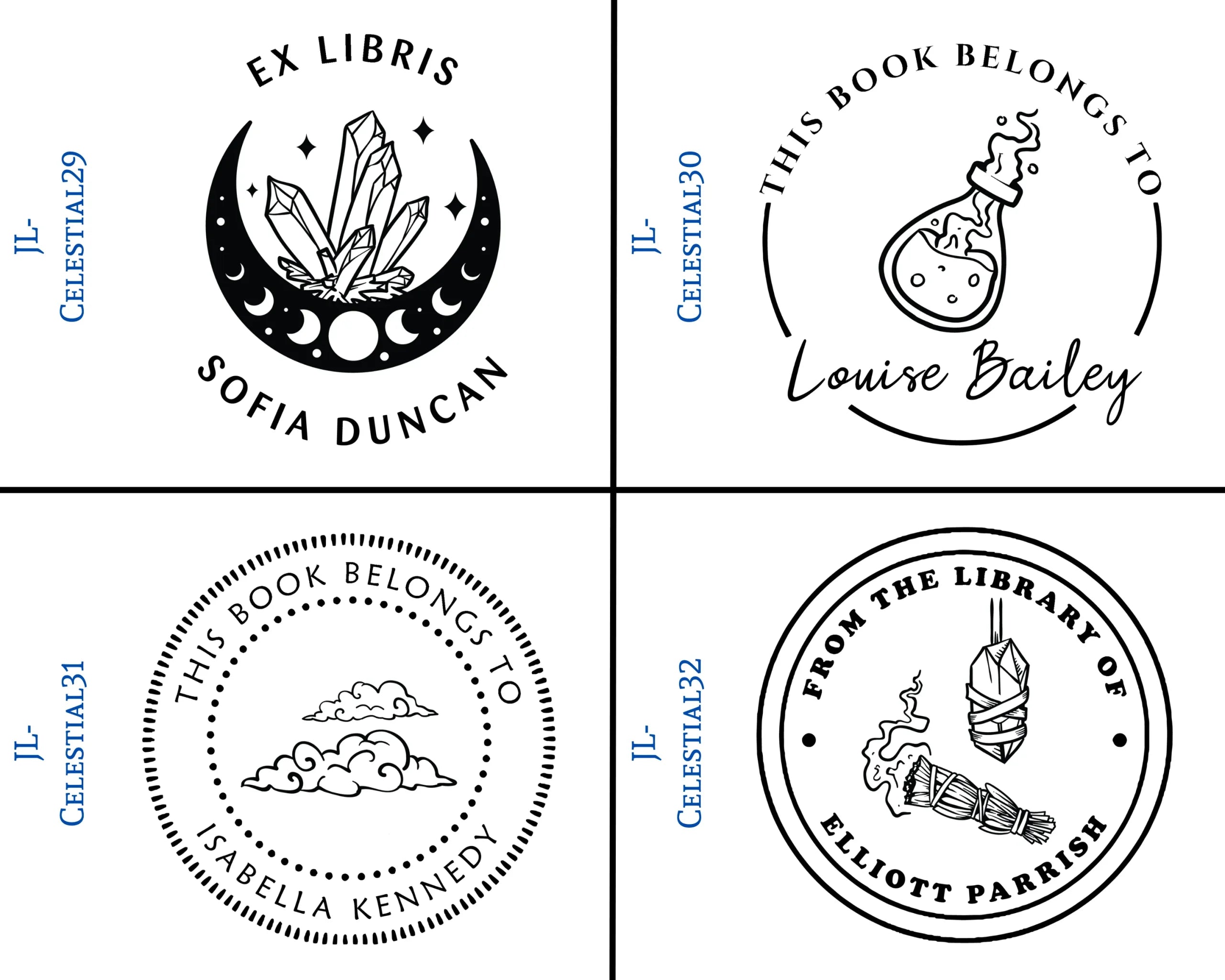 Celestial Style Book Stamps