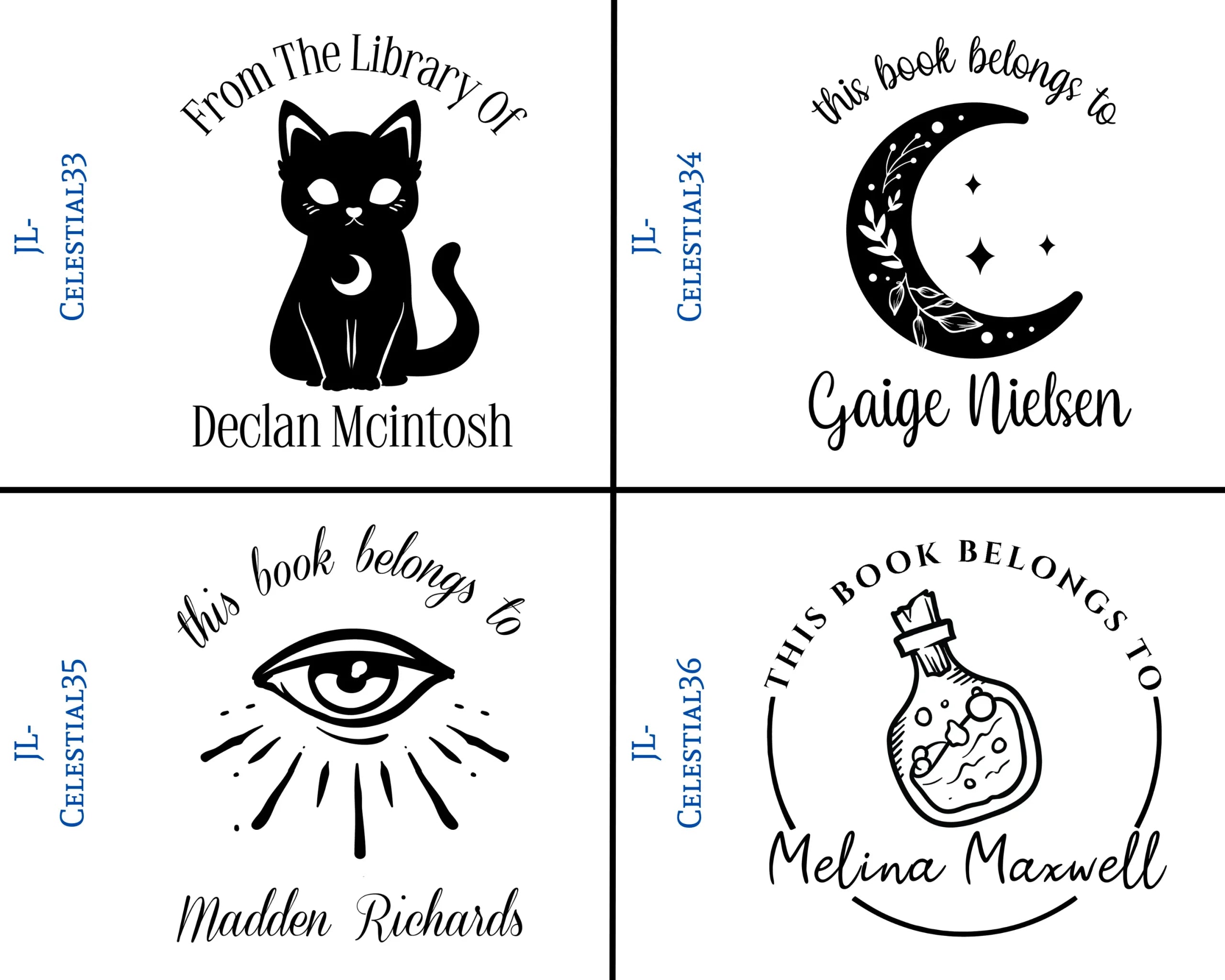 Celestial Style Book Stamps
