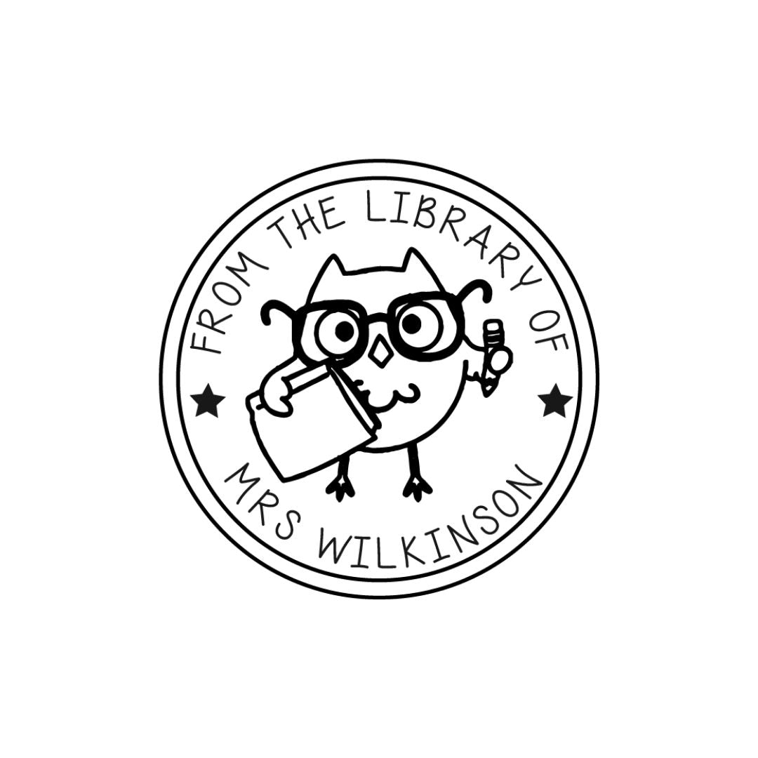 Character Wilkinson Library Book Stamp