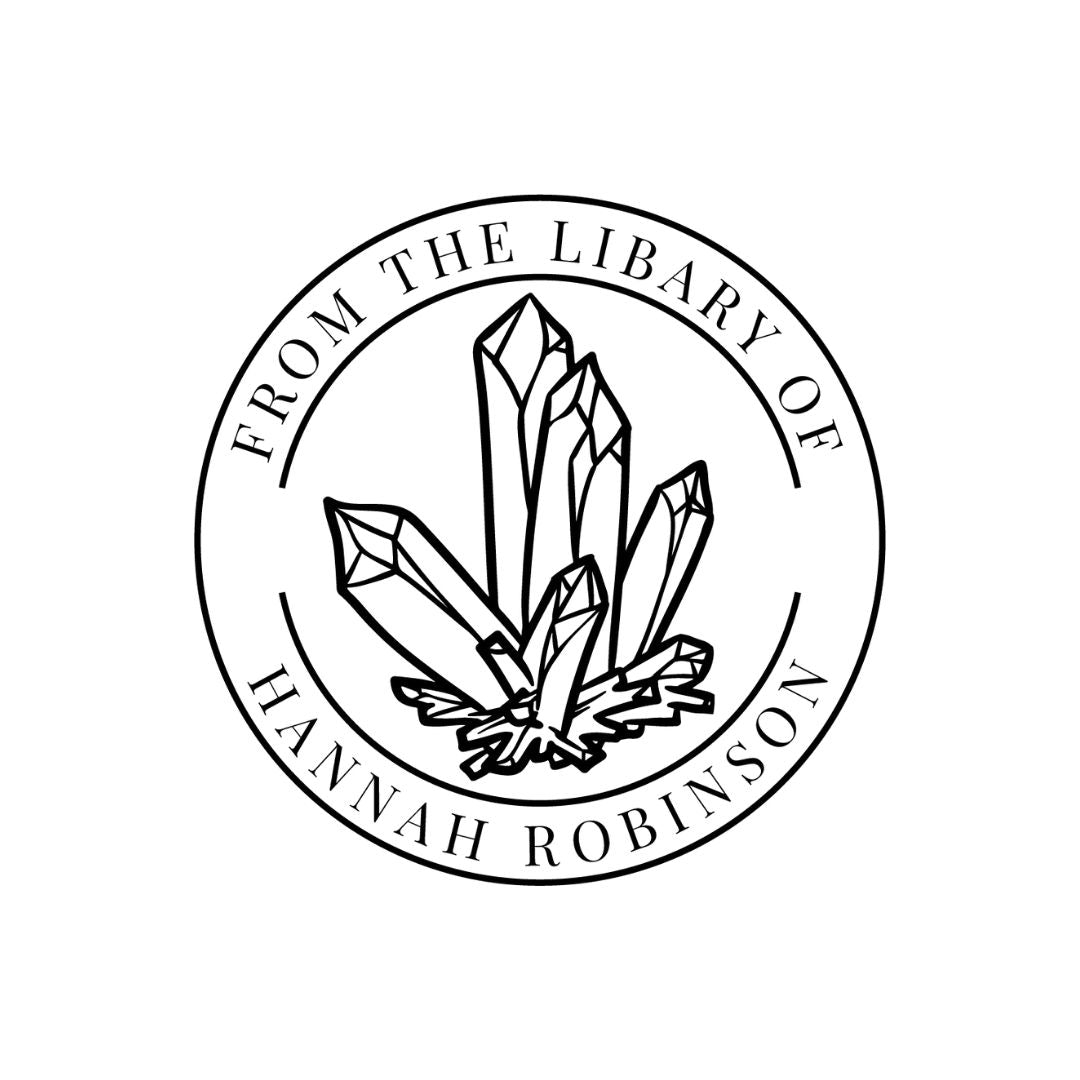 Crystal Growth Library Book Stamp