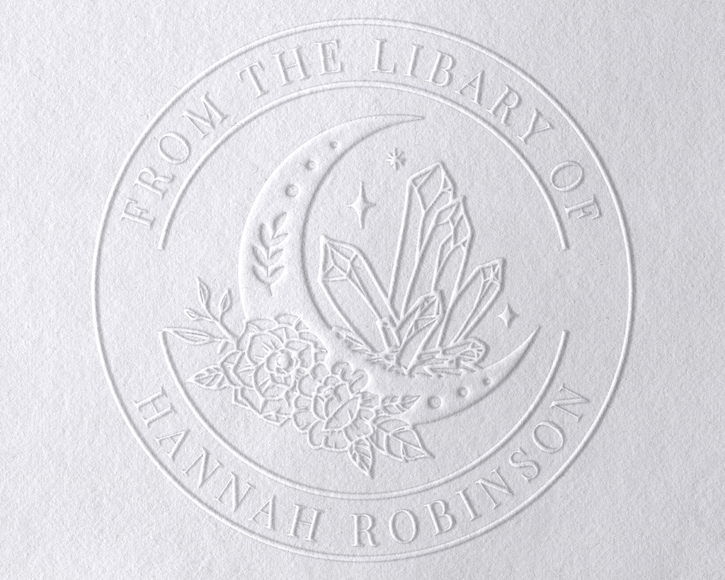 Personalized Book Embosser - Crystal Moon