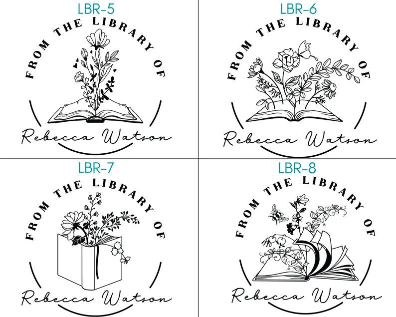 Wood Handle Book Stamps | LBR