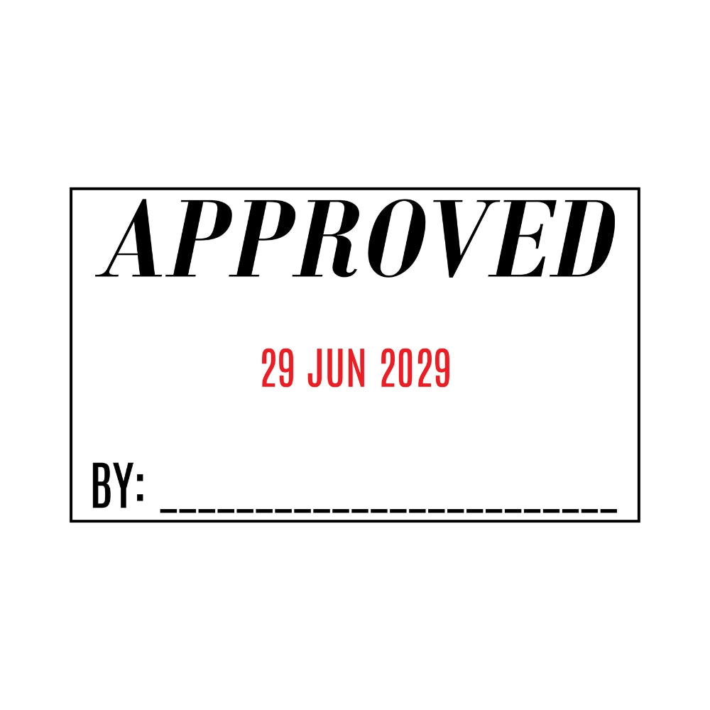Approved Custom Date Stamp