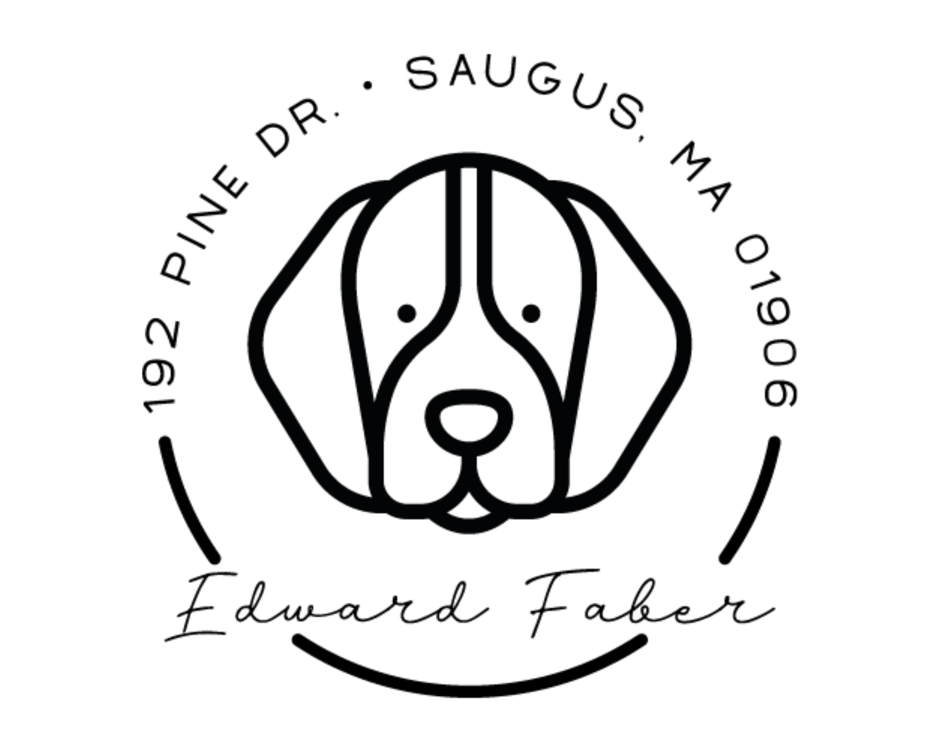 Personalized Book Self Ink Stamp - DOGRND-Beagle