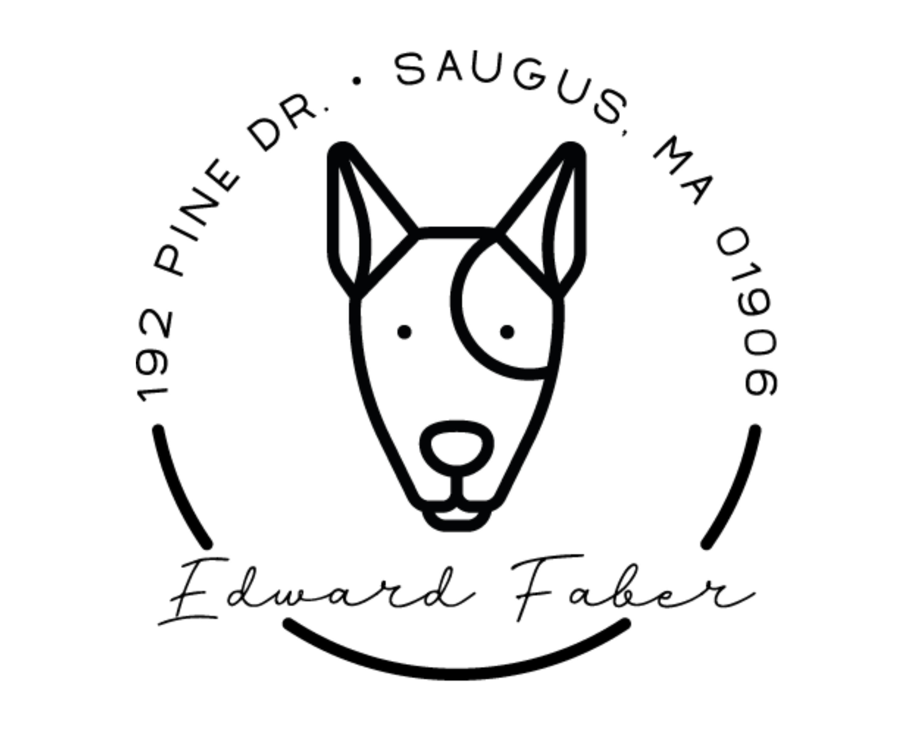 Personalized Book Self Ink Stamp - DOGRND-Bull_terrier