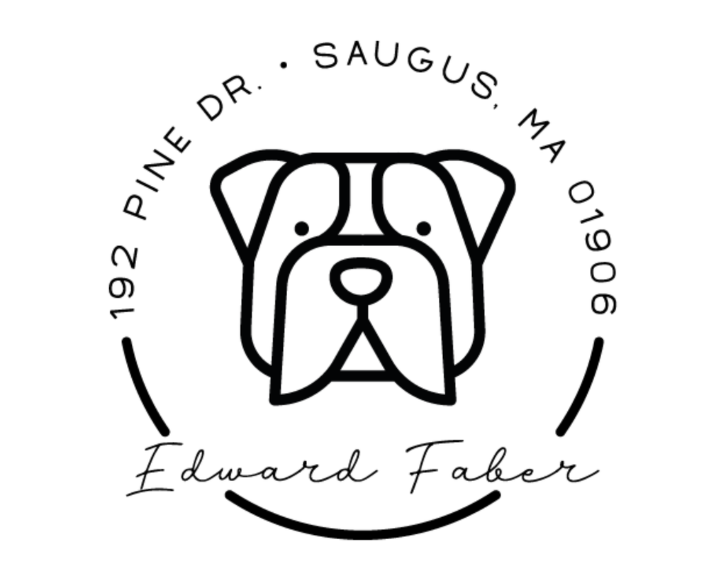 Personalized Book Self Ink Stamp - DOGRND-Bulldog