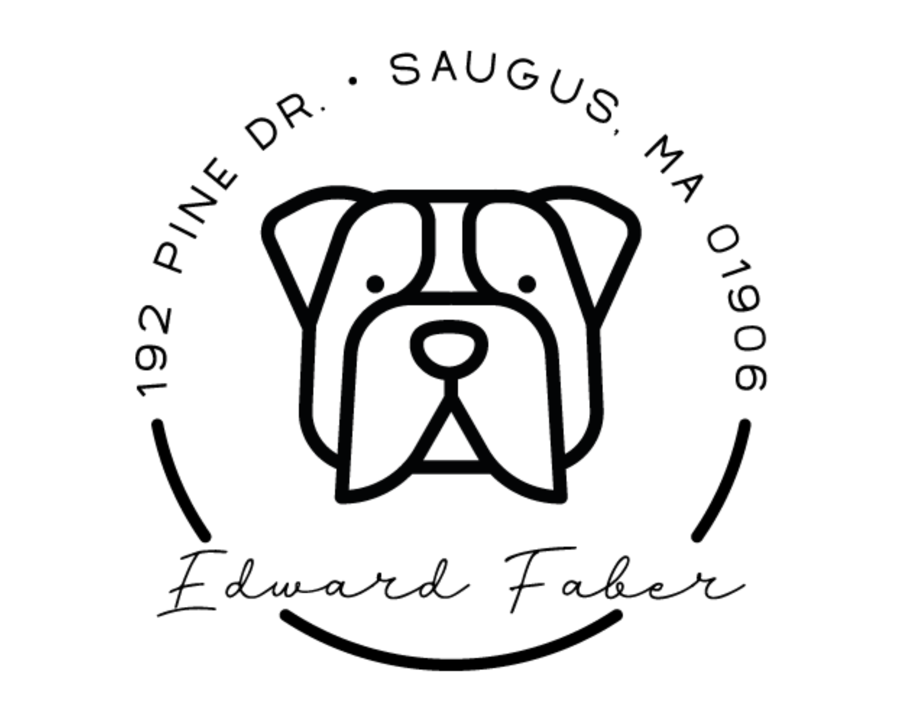 Personalized Book Self Ink Stamp - DOGRND-Bulldog
