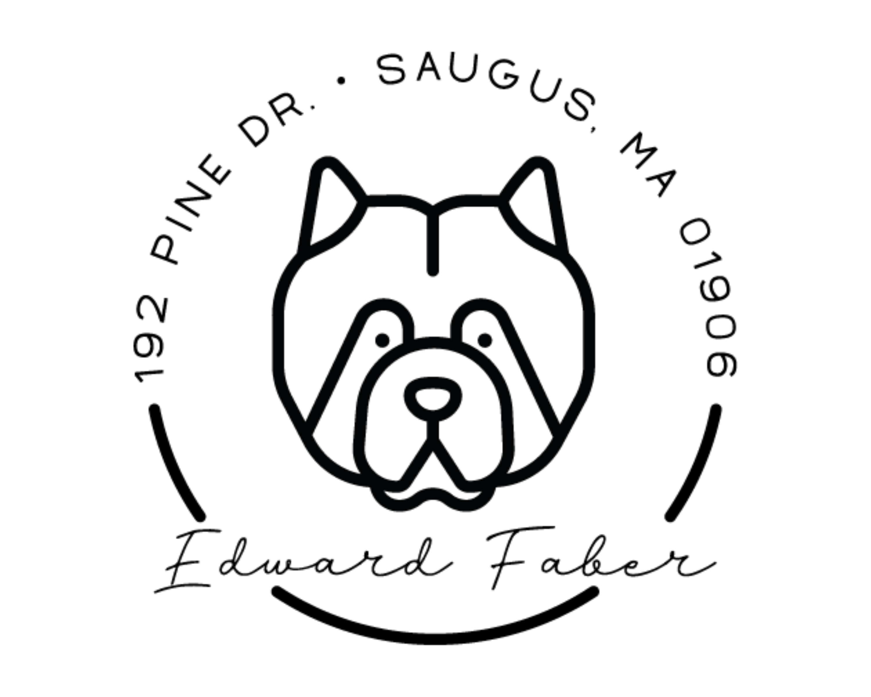 Personalized Book Self Ink Stamp - DOGRND-Chow_Chow