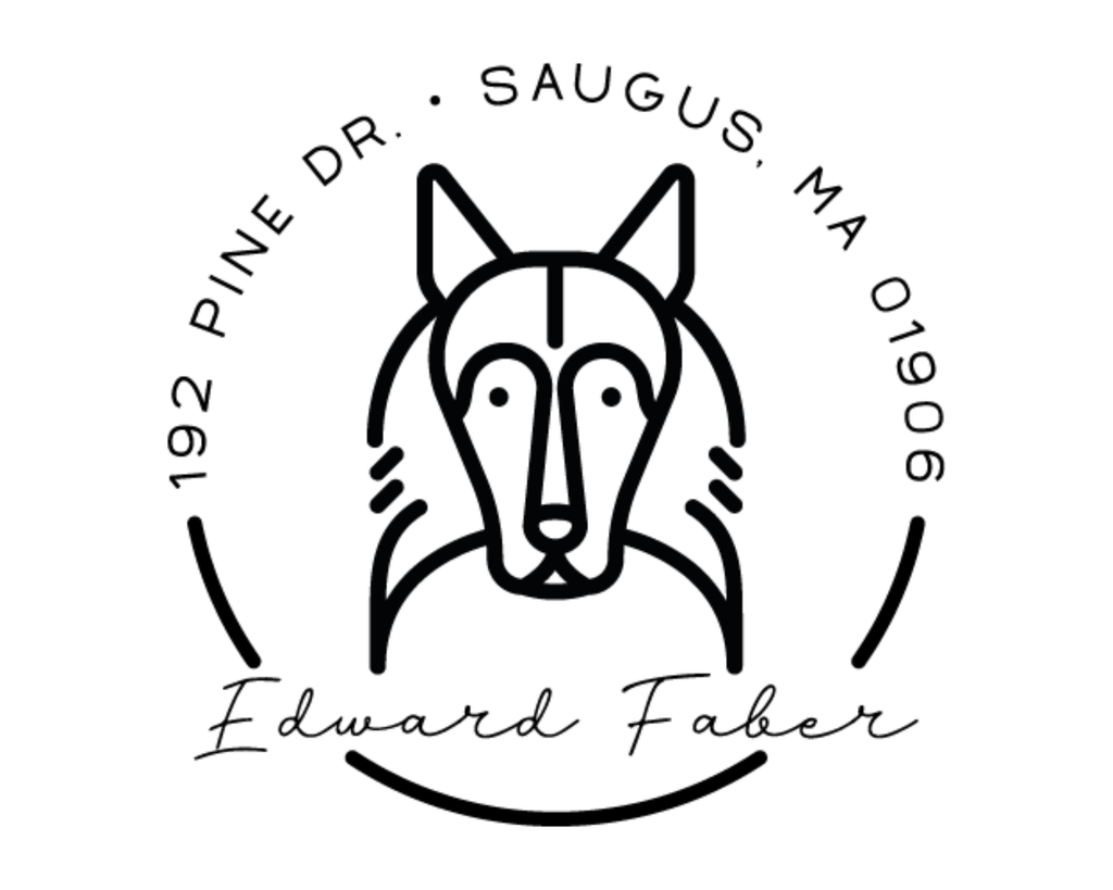 Personalized Book Wooden Handle Stamp - DOGRND-Collie