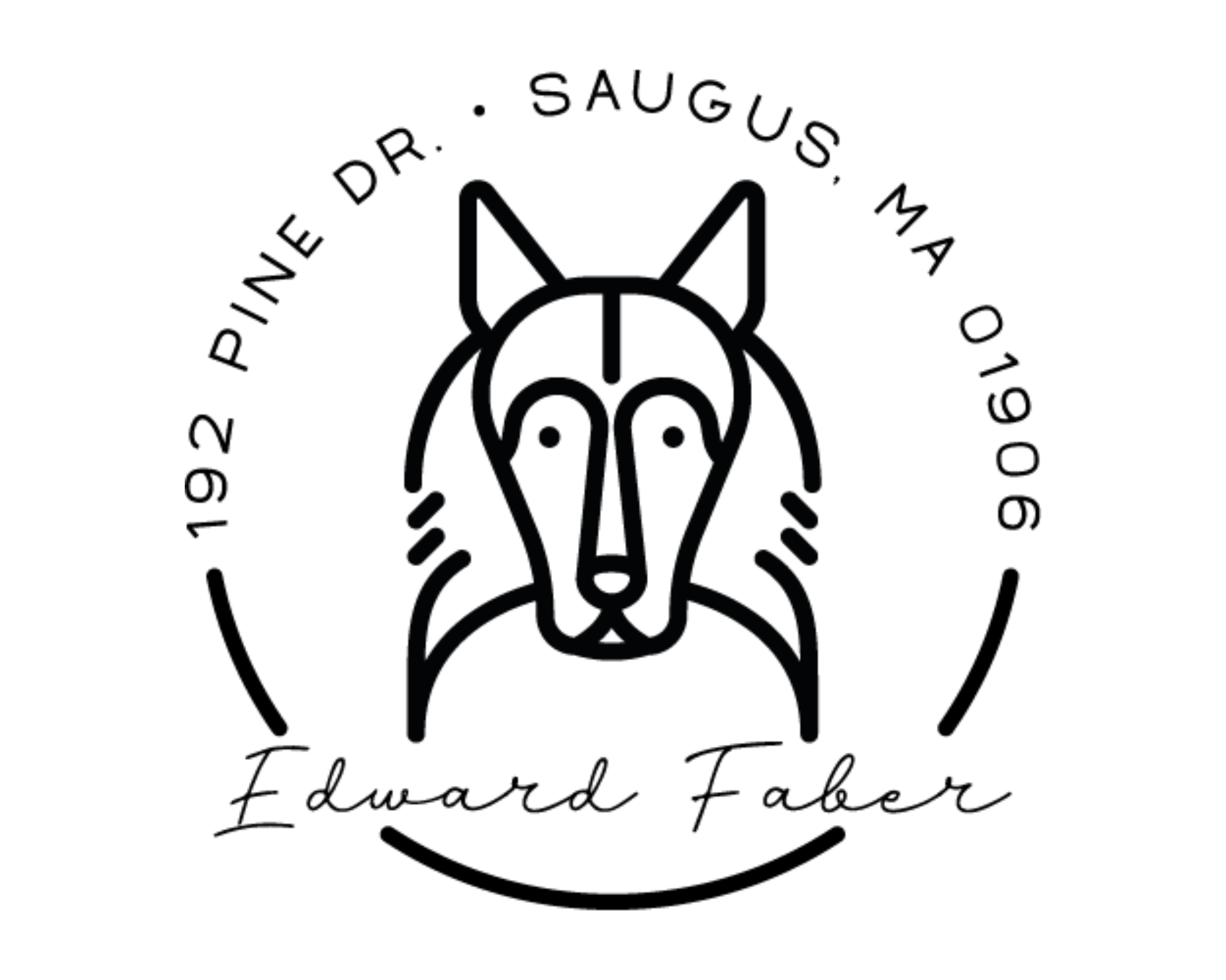 Personalized Book Wooden Handle Stamp - DOGRND-Collie