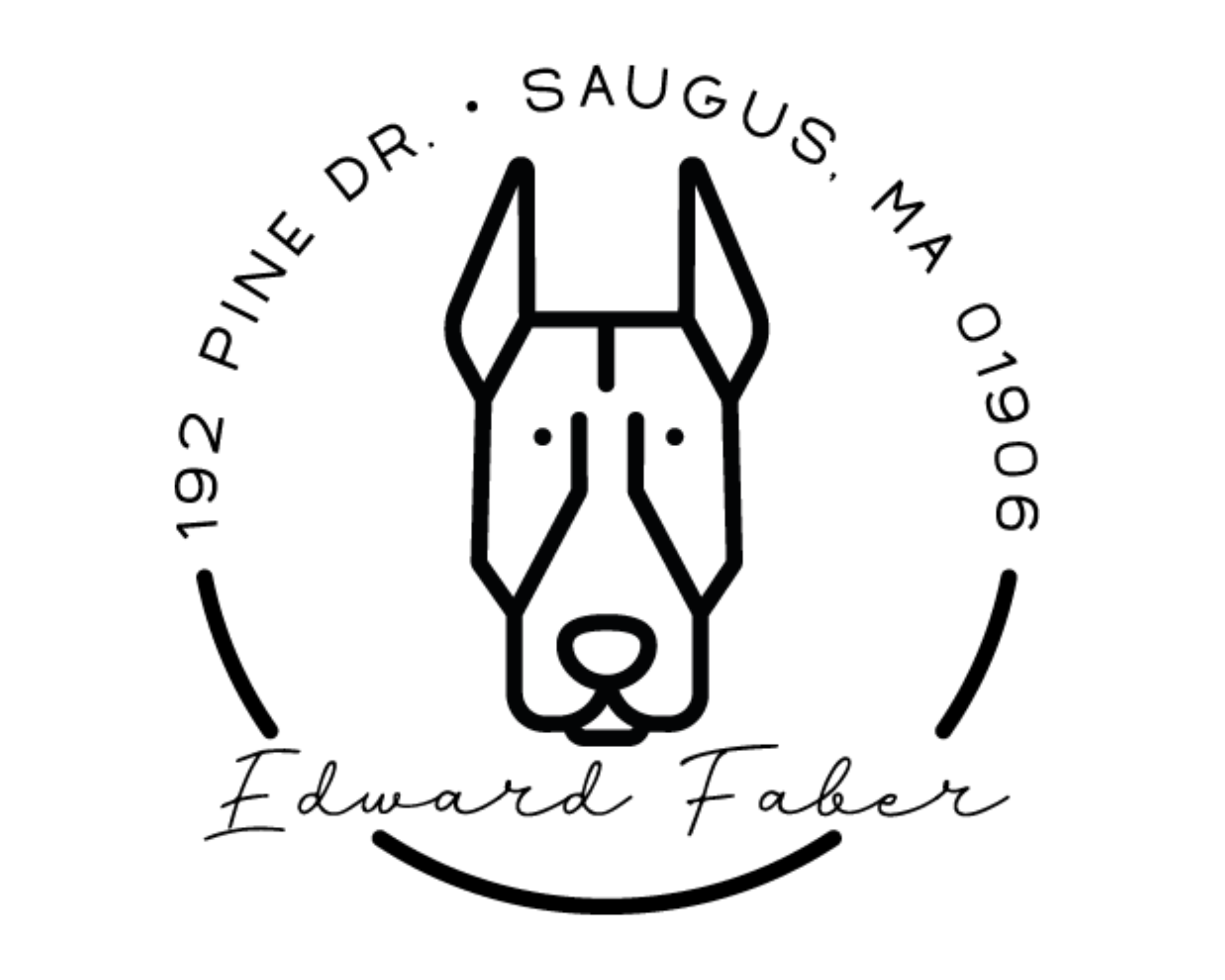Personalized Book Self Ink Stamp - DOGRND-Doberman_Pinscher