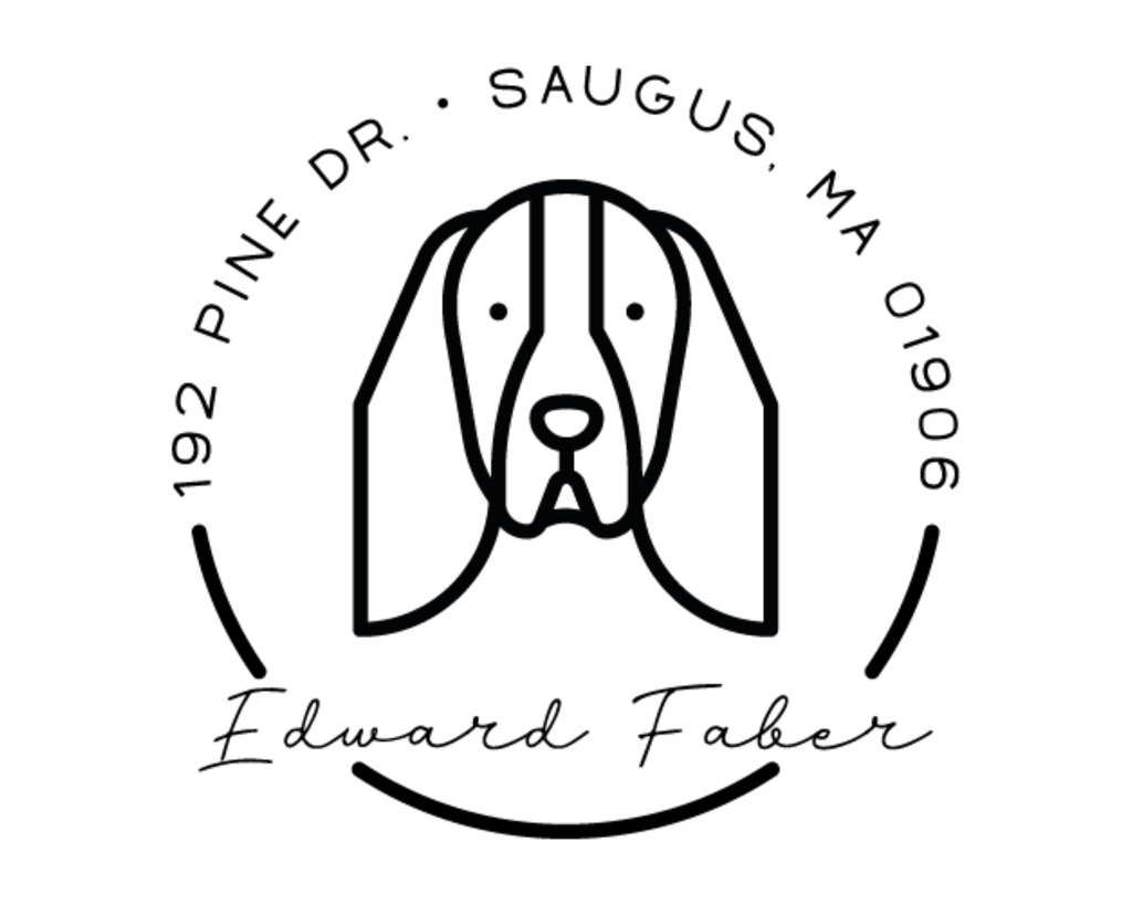 Personalized Book Self Ink Stamp - DOGRND-English_Spaniel