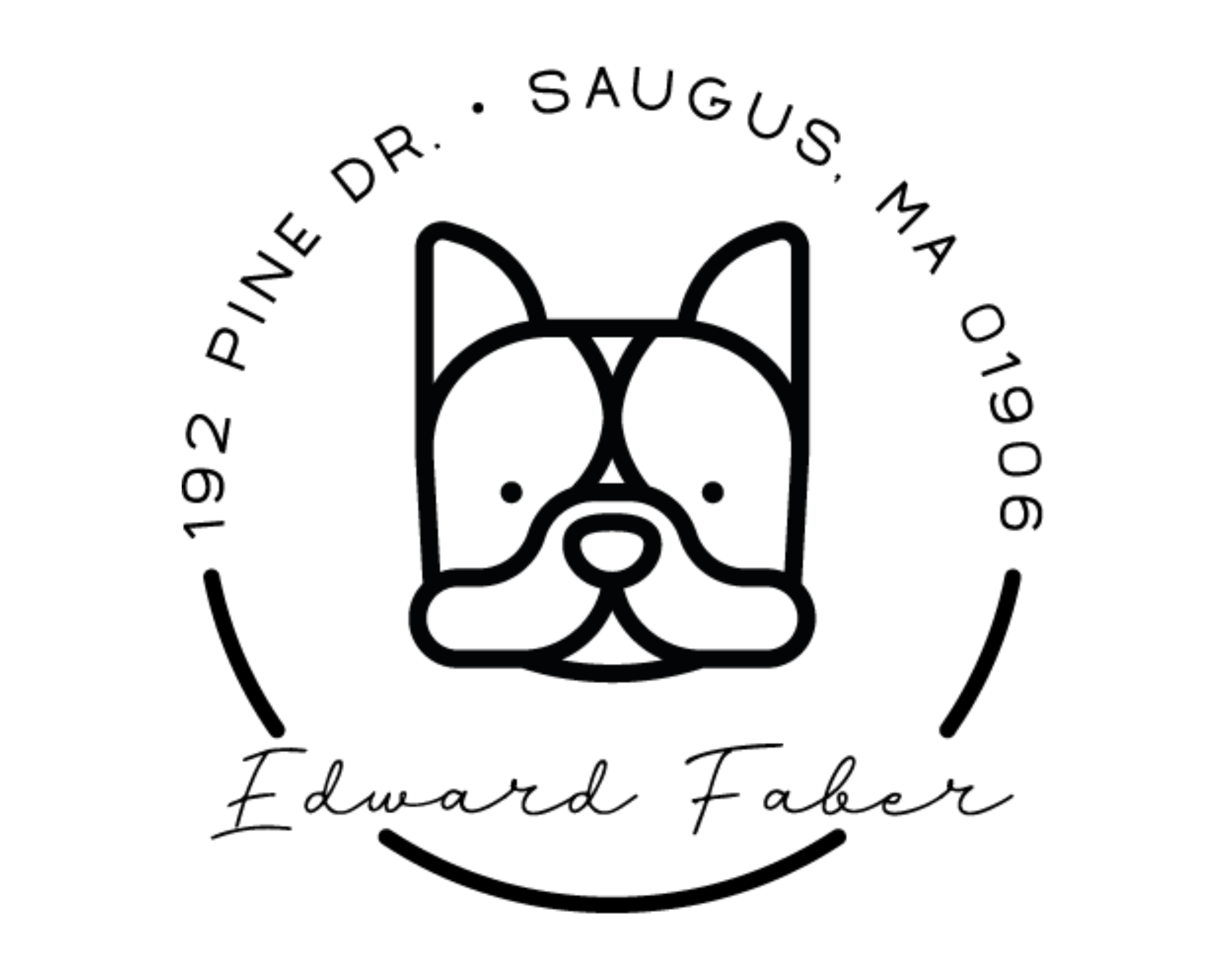 Personalized Book Self Ink Stamp - DOGRND-French_Bulldog