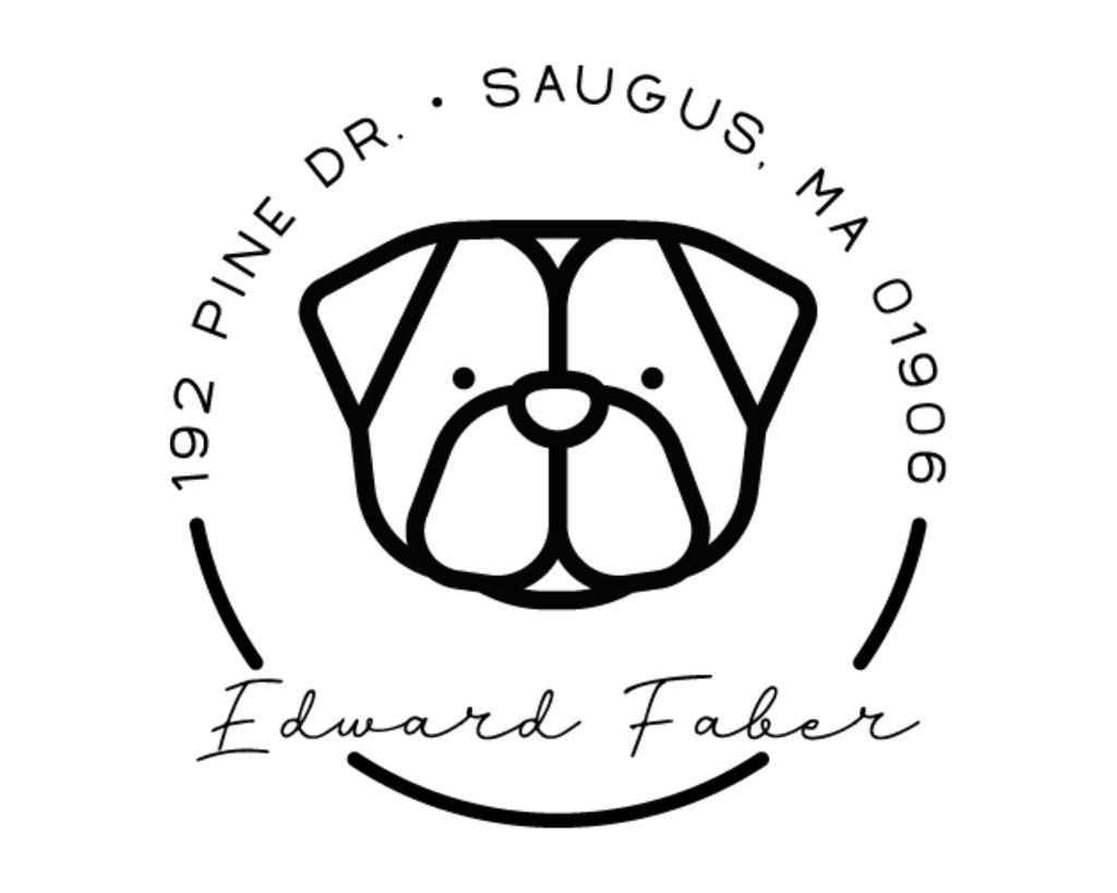 Personalized Book Self Ink Stamp - DOGRND-Pug
