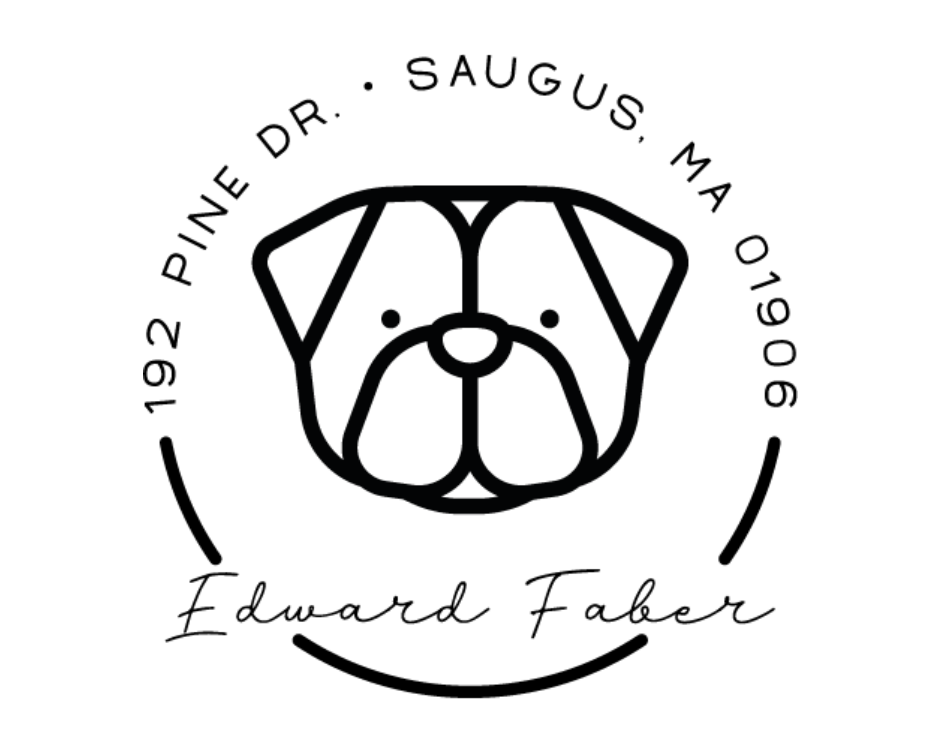 Personalized Book Self Ink Stamp - DOGRND-Pug