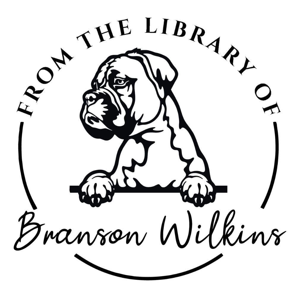 Dog Design Style Book Stamp