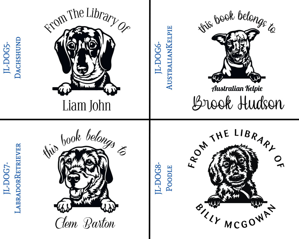 Dog Book Stamps