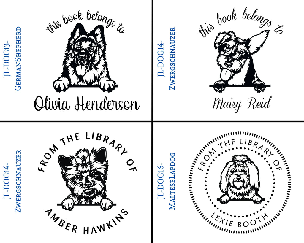 Dog Book Stamps