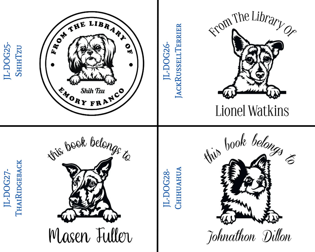 Dog Book Stamps