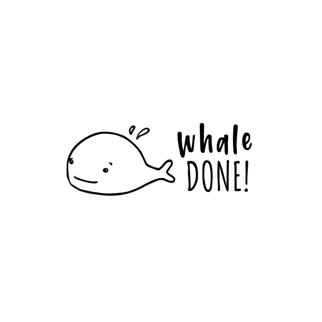 Whale Rectangle Teacher Stamp