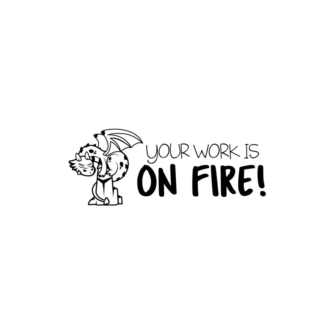 Dragon Rectangle Teacher Stamp