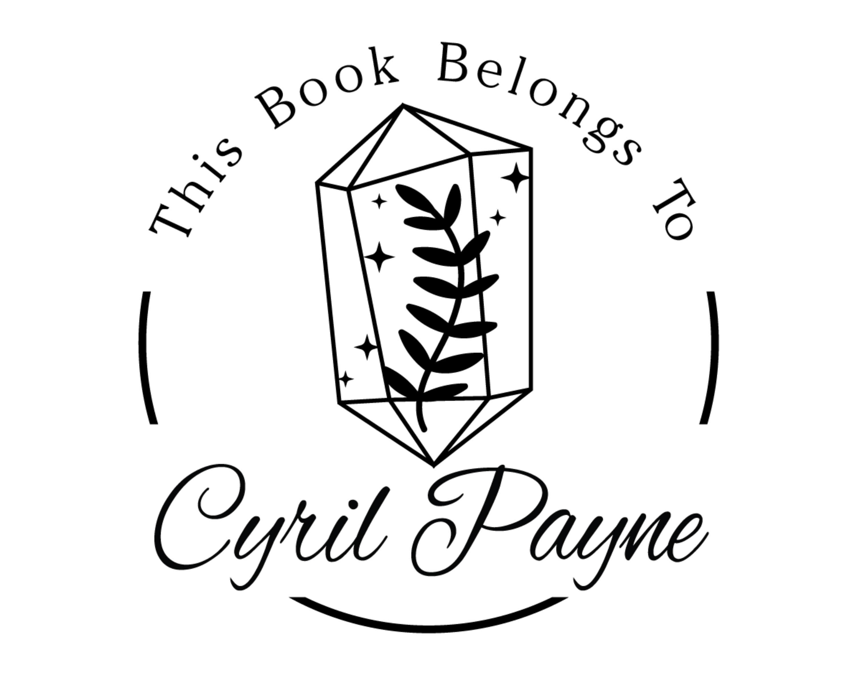 Personalized Book Wooden Handle Stamp - EL11