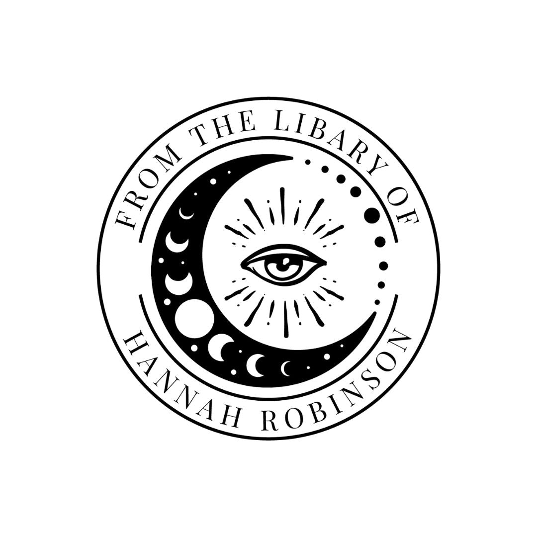 Eye Crescent Library Book Stamp