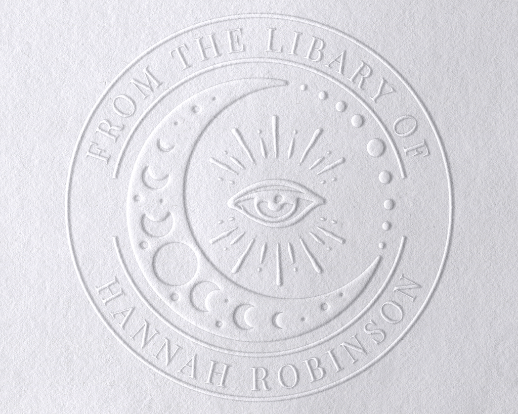 Personalized Book Embosser - Eye and Moon