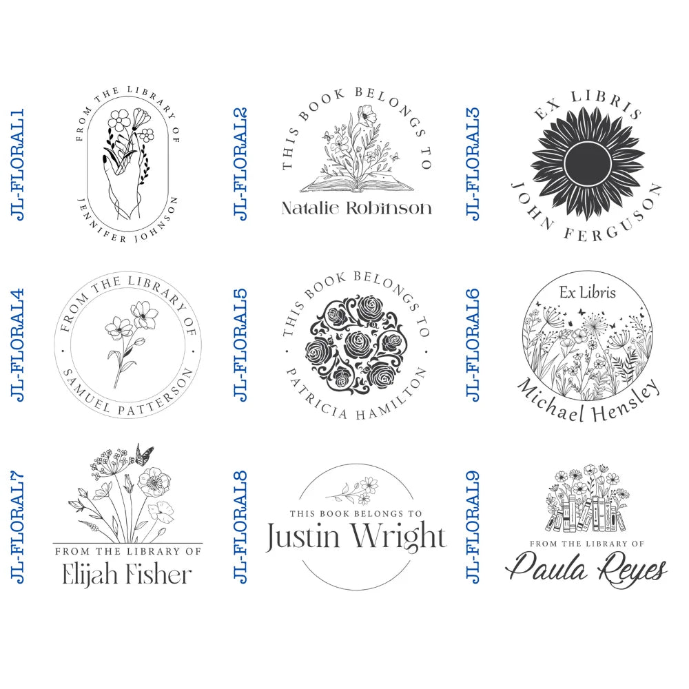 Floral Style Book Embossers