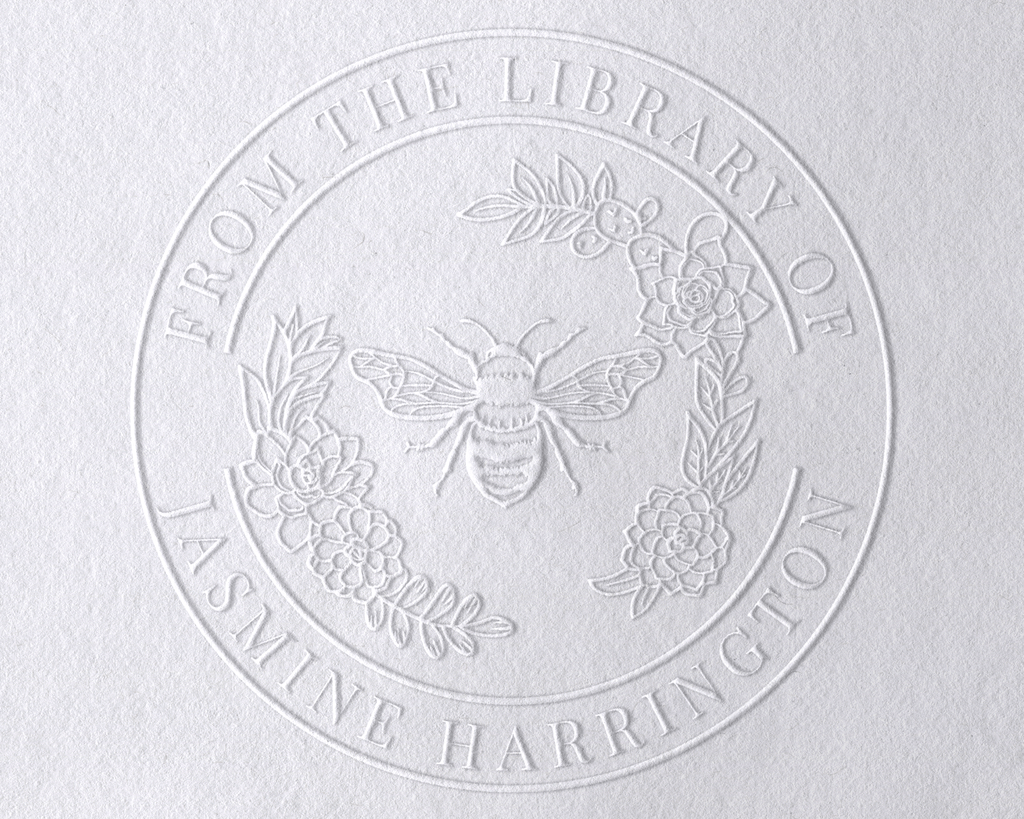 Personalized Book Embosser - FLORALBEE-1