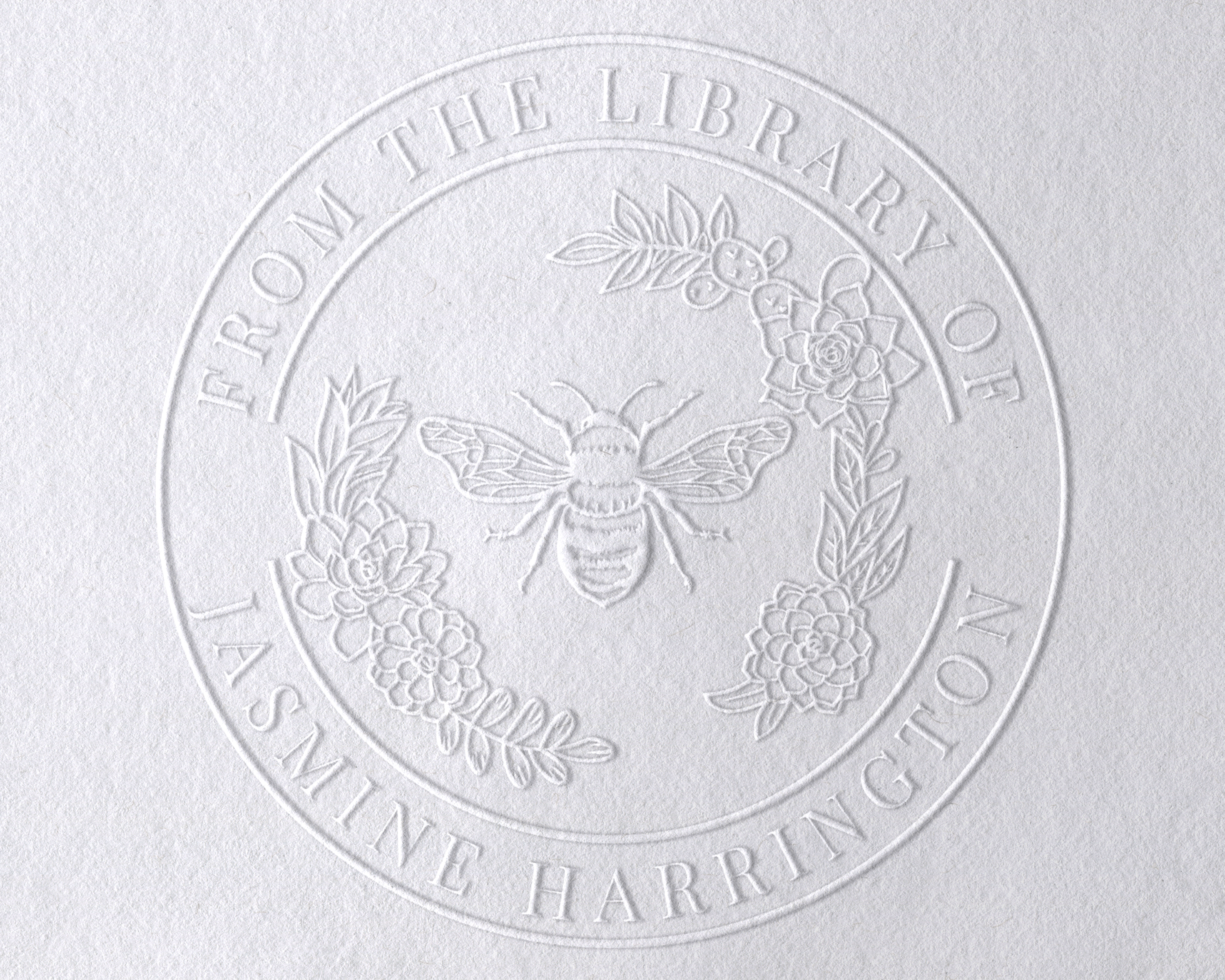 Personalized Book Embosser - FLORALBEE-1