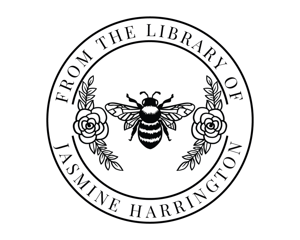 Personalized Book Bee Stamp Self Inking - FLORALBEE-3