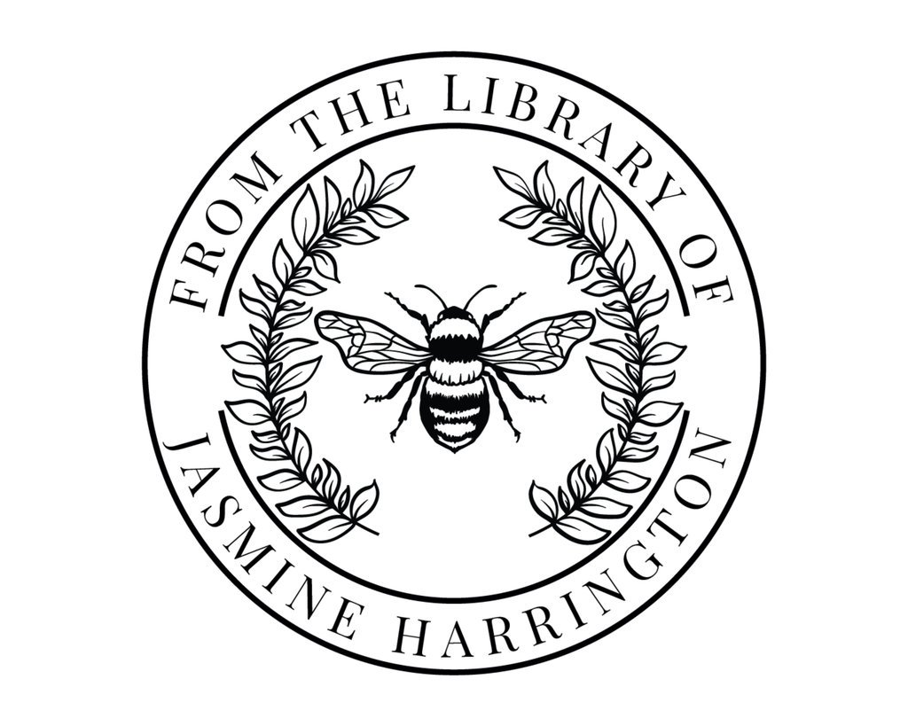 Personalized Book Bee Stamp Self Inking - FLORALBEE-4