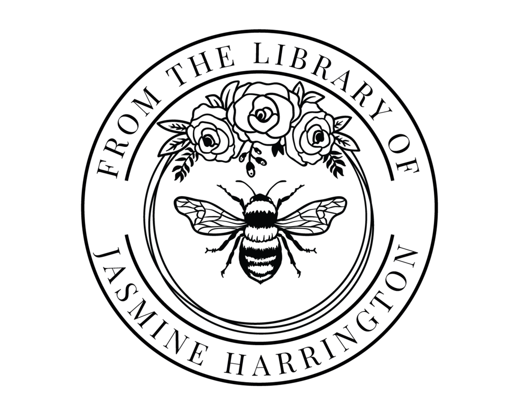 Personalized Book Bee Stamp Self Inking - FLORALBEE-5