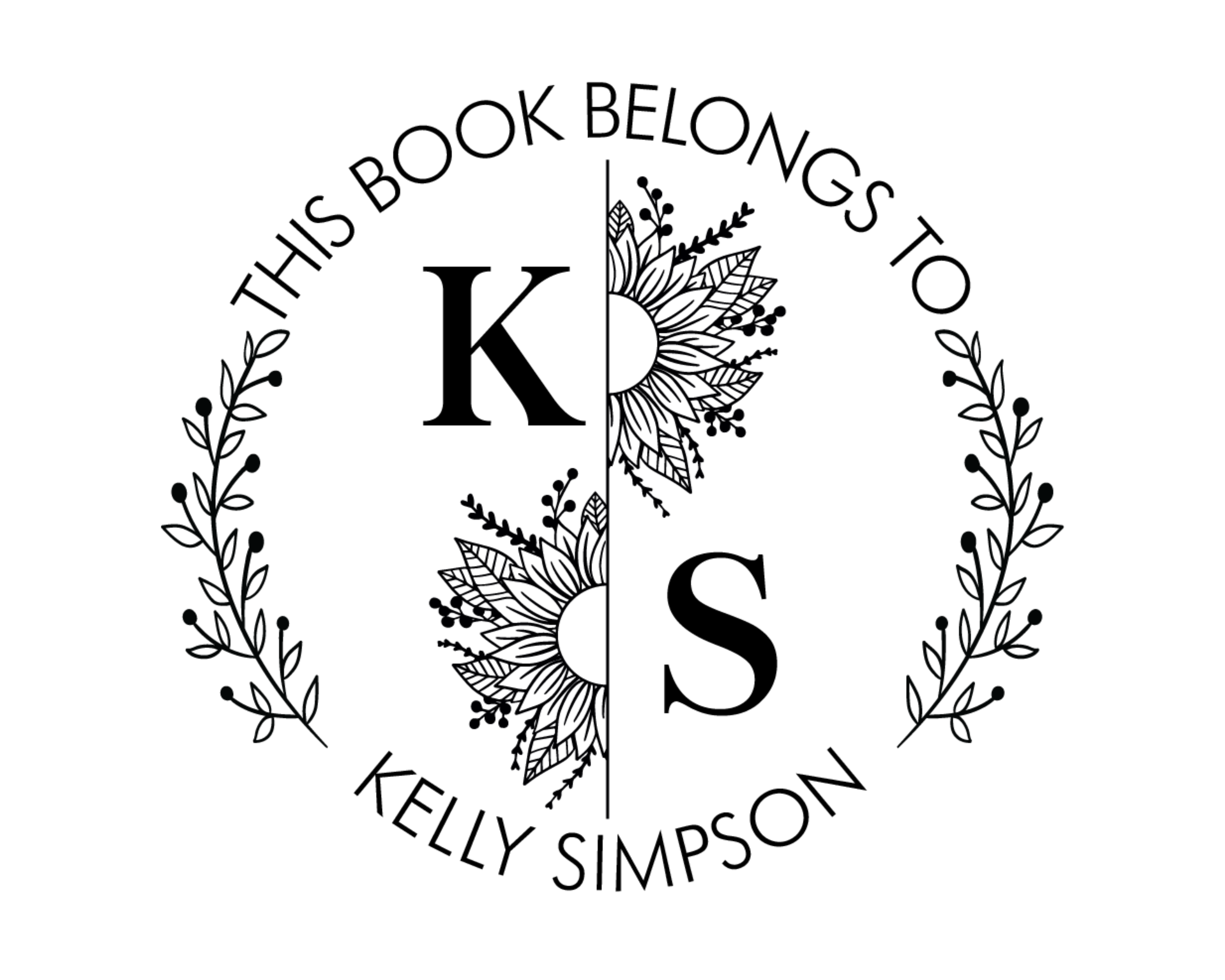 Personalized Book Stamp Self Inking - FUB-1